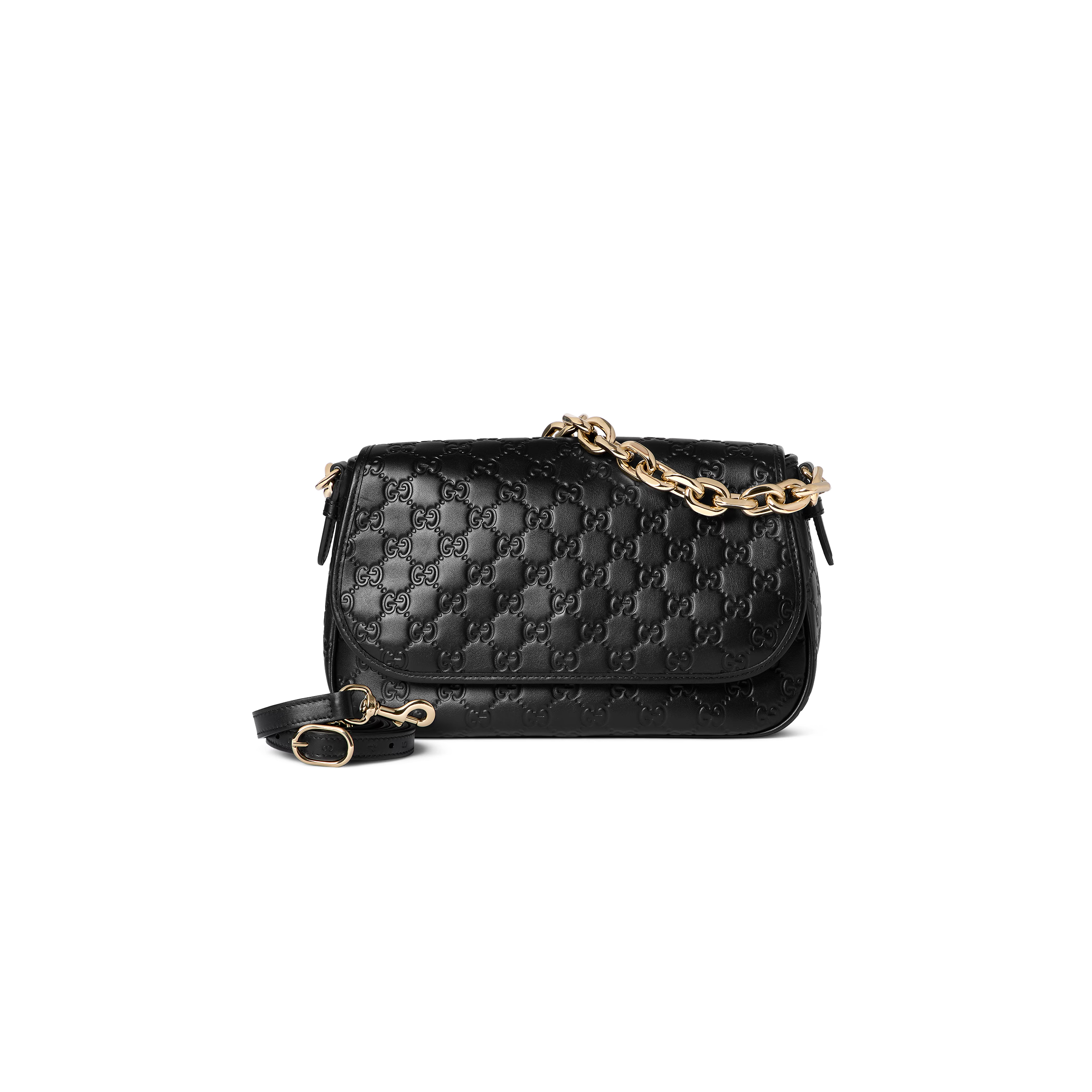 G*u*i gg emblem medium shoulder bag 848882 (28*17*9cm)